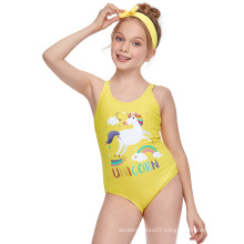 Wholesale kids swimwear summer cute unicorn print swimwear kids girls 2021